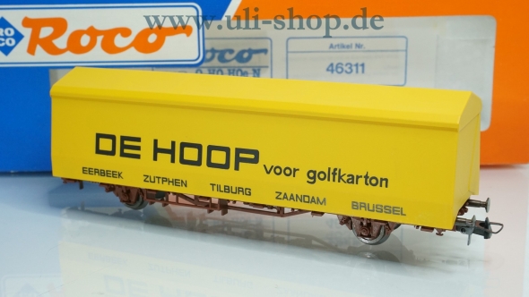 Roco H0 46311 Güterwagen gedeckt DE HOOP neuwertig Wechselstrom mit OVP