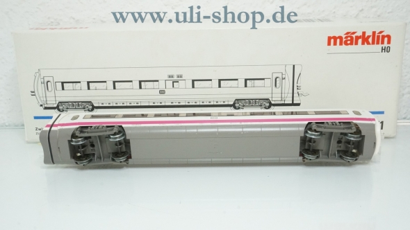 Preview: Märklin H0 4171 Personenwagen ICE Experimental Zwischenwagen bespielt Wechselstrom mit OVP (R2 186)