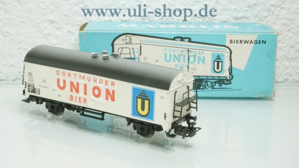 Märklin H0 4634 Güterwagen Bierwagen Dortmunder Union wenig bespielt Wechselstrom mit OVP