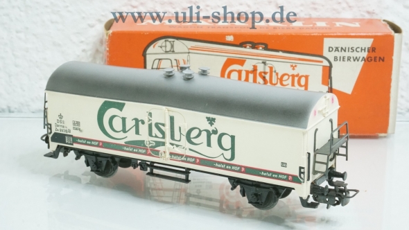 Märklin H0 4636 Güterwagen Bierwagen Carlsberg bespielt Wechselstrom mit OVP