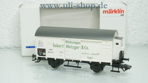 Märklin H0 48754 Güterwagen Jahreswagen 1999 Weinwagen "Robert Metzger" neuwertig Wechselstrom mit OVP
