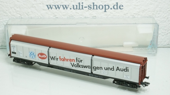 Electrotren H0 5513 K Güterwagen Schiebewandwagen VW Audi neuwertig Gleichstrom mit OVP