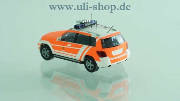 Busch H0 Modellauto Notarztfahrzeug MB GLK Stadt Leipzig wenig bespielt ohne OVP