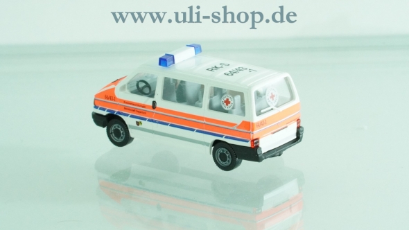 AWM H0 Modellauto Notarztfahrzeug VW T4 DRK Stuttgart wenig bespielt ohne OVP