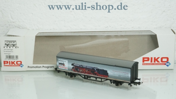 Piko H0 9587 4/7 Güterwagen gedeckt Modellbahnshow Merklingen 2006 neuwertig Gleichstrom mit OVP