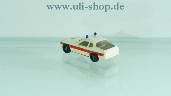 Herpa H0 Modellauto Notarzt Porsche 924 wenig bespielt ohne OVP