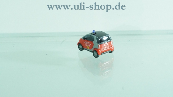 Busch H0 Modellauto Feuerwehr Smart BW wenig bespielt ohne OVP