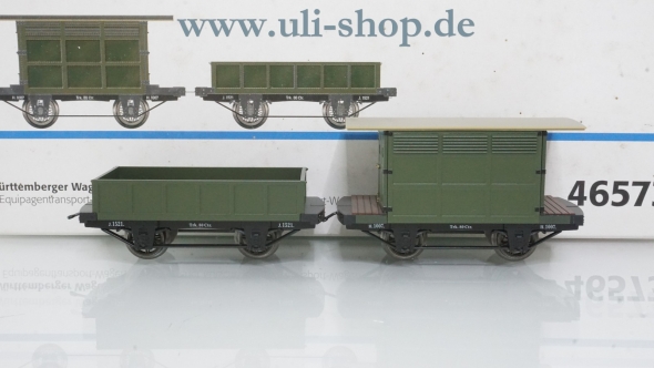 Märklin H0 46573 Wagenpackung Württemberger Wagenset um 1859 wenig bespielt Wechselstrom mit OVP