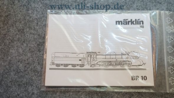 Märklin H0 BR 10 Bedienungsanleitung Galeriebild - zum Vergrößern bitte auf das Bild klicken