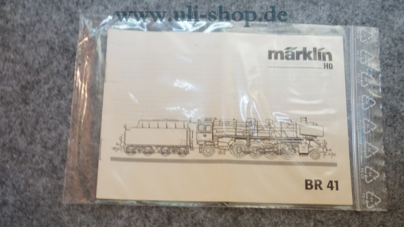 Märklin H0 BR 41 Bedienungsanleitung Galeriebild - zum Vergrößern bitte auf das Bild klicken
