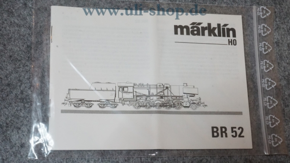 Märklin H0 BR 52 Bedienungsanleitung Galeriebild - zum Vergrößern bitte auf das Bild klicken