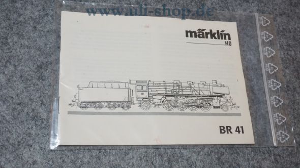 Märklin H0 BR 41 Bedienungsanleitung Galeriebild - zum Vergrößern bitte auf das Bild klicken