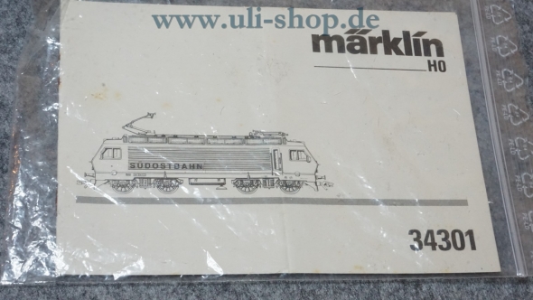Märklin H0 34301 Bedienungsanleitung Galeriebild - zum Vergrößern bitte auf das Bild klicken