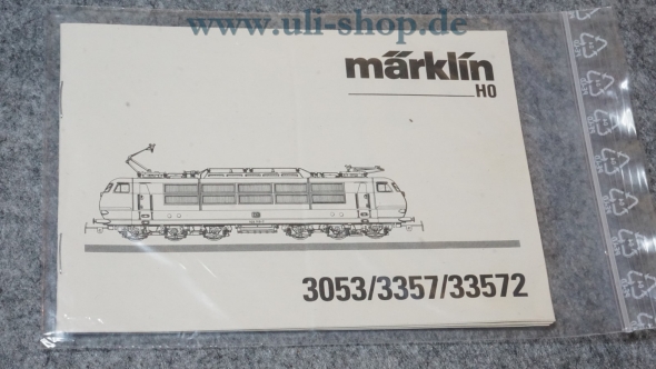 Märklin H0 3053/3357/33572 Bedienungsanleitung Galeriebild - zum Vergrößern bitte auf das Bild klicken