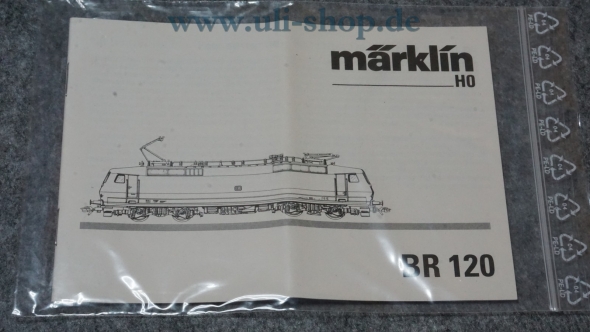 Märklin H0 BR 120 Bedienungsanleitung Galeriebild - zum Vergrößern bitte auf das Bild klicken