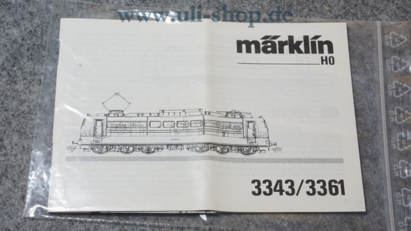Märklin H0 3343/3361 Bedienungsanleitung Galeriebild - zum Vergrößern bitte auf das Bild klicken