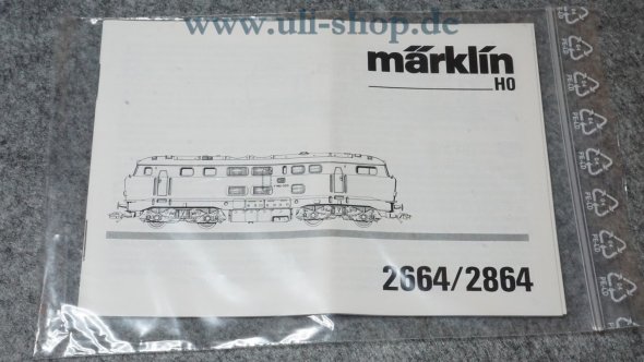 Märklin H0 2664/2864 Bedienungsanleitung Galeriebild - zum Vergrößern bitte auf das Bild klicken