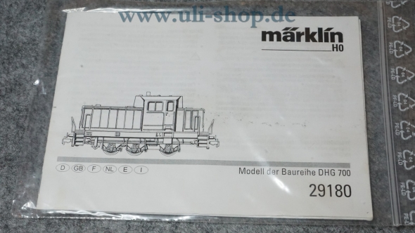 Märklin H0 29180 Bedienungsanleitung Galeriebild - zum Vergrößern bitte auf das Bild klicken