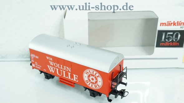 Märklin H0 44199 Güterwagen Kühlwagen der DB "Wir wollen Wulle" neuwertig Wechselstrom mit OVP