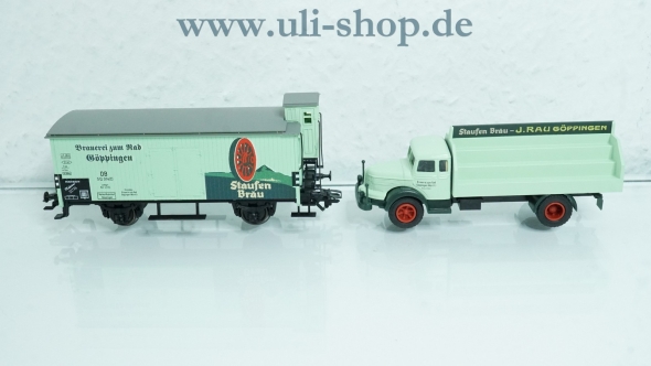 Märklin H0 48114 Güterwagen Museumswagen 2014 Staufenbräu neuwertig Wechselstrom OVP