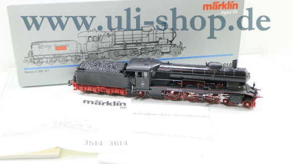 Märklin H0 3614 Dampflok Wechselstrom digital Galeriebild - zum Vergrößern bitte auf das Bild klicken