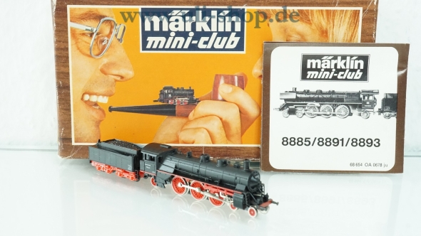 Märklin mini-club Z 8891 Dampflok Gleichstrom analog Galeriebild - zum Vergrößern bitte auf das Bild klicken