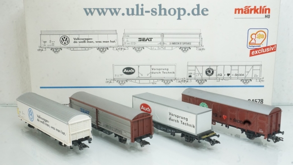 Märklin H0 84578 Wagenpackung Wechselstrom Galeriebild - zum Vergrößern bitte auf das Bild klicken
