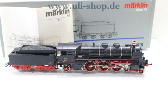 Märklin H0 3618 Dampflok Wechselstrom digital Galeriebild - zum Vergrößern bitte auf das Bild klicken