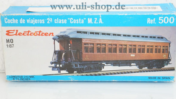 Electrotren H0 500 Personenwagen Gleichstrom Galeriebild - zum Vergrößern bitte auf das Bild klicken