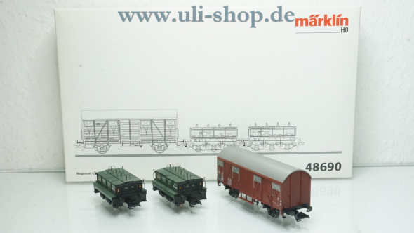 Märklin H0 48690 Wagenpackung Wechselstrom Galeriebild - zum Vergrößern bitte auf das Bild klicken