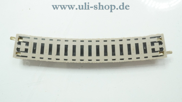 Preview: Fleischmann N 9131 Gleismaterial piccolo Gleis gebogen 1/2 R: 396,4 mm 15° wenig gebraucht