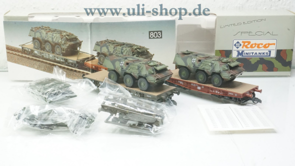Roco Minitanks H0 803 Wagenpackung Gleichstrom Galeriebild - zum Vergrößern bitte auf das Bild klicken