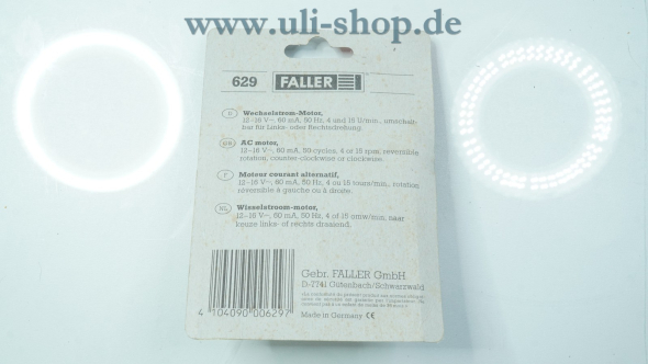 Faller H0 629 Wechselstrom Bild 2