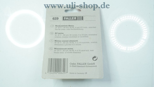 Faller H0 629 Wechselstrom Bild 2