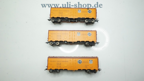 Märklin H0 45680 Wagenpackung Reefer Set Pacific Fruit Express wenig bespielt/gebraucht Wechselstrom OVP