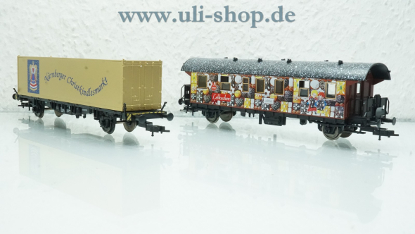 Fleischmann H0 93 5801 Wagenpackung Nürnberger Christkindlesmarkt wenig bespielt/gebraucht Gleichstrom OVP