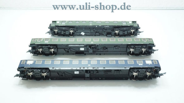 Roco H0 64033 Wagenpackung Reisezugwagen-Set Riviera Express der DB wenig bespielt/gebraucht Wechselstrom OVP
