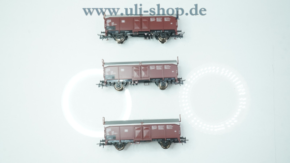 Roco H0 66153 Wagenpackung Schiebedachwagen 3-teilig der DB neuwertig Gleichstrom OVP