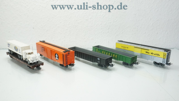 Märklin H0 4862 Wagenpackung USA-Güterwagen-Set I wenig bespielt/gebraucht Wechselstrom OVP