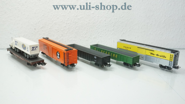 Märklin H0 4862 Wagenpackung USA-Güterwagen-Set I wenig bespielt/gebraucht Wechselstrom OVP
