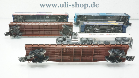 Märklin H0 4863 Wagenpackung USA-Güterwagen-Set II wenig bespielt/gebraucht Wechselstrom OVP