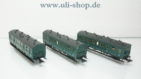 Märklin H0 4397 Wagenpackung Personenwagen-Set Belgien. Drei Abteilwagen 3.Klasse der SNCB wenig bespielt/gebraucht Wechselstrom OVP