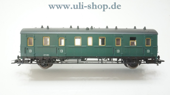 Märklin H0 4397 Wagenpackung Personenwagen-Set Belgien. Drei Abteilwagen 3.Klasse der SNCB wenig bespielt/gebraucht Wechselstrom OVP