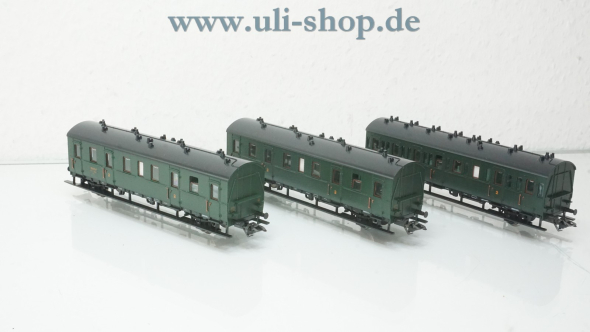 Märklin H0 43972 Wagenpackung Coffret de voitures SNCF. Drei ältere Personenwagen 2.Klasse der SNCF wenig bespielt/gebraucht Wechselstrom OVP