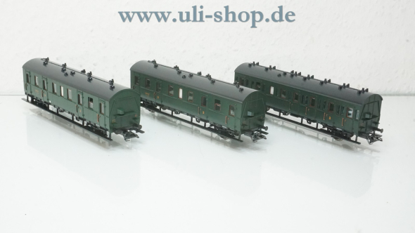 Märklin H0 43972 Wagenpackung Coffret de voitures SNCF. Drei ältere Personenwagen 2.Klasse der SNCF wenig bespielt/gebraucht Wechselstrom OVP