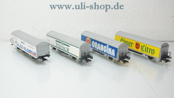 Märklin H0 4784 Wagenpackung Schiebewandwagen-Set Hbils der SSB wenig bespielt/gebraucht Wechselstrom OVP