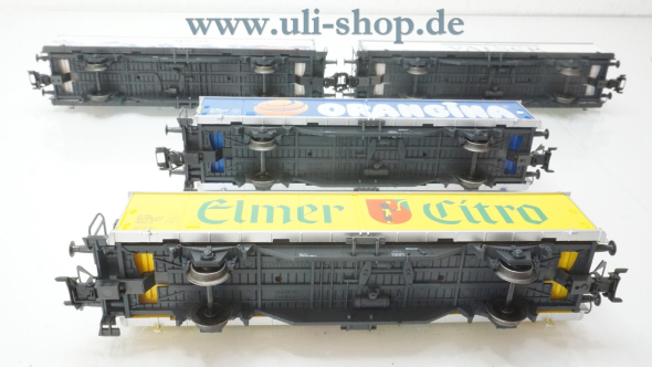 Märklin H0 4784 Wagenpackung Schiebewandwagen-Set Hbils der SSB wenig bespielt/gebraucht Wechselstrom OVP