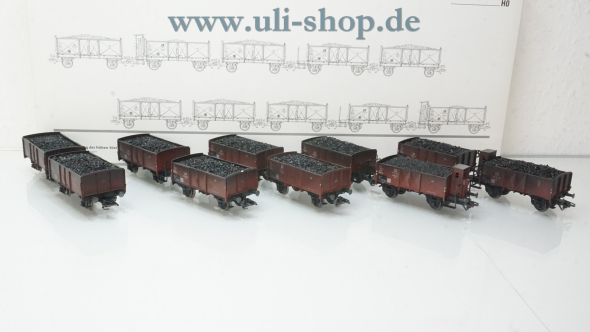 Märklin H0 46030 Wagenpackung Kohlewagen-Zug der frühen 50er Jahre wenig bespielt/gebraucht Wechselstrom OVP