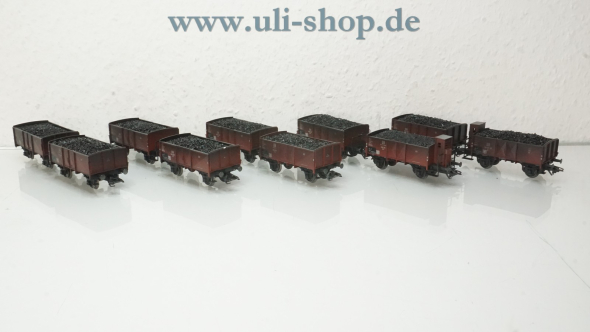 Märklin H0 46030 Wagenpackung Kohlewagen-Zug der frühen 50er Jahre wenig bespielt/gebraucht Wechselstrom OVP