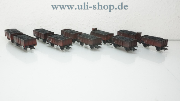 Märklin H0 46030 Wagenpackung Kohlewagen-Zug der frühen 50er Jahre wenig bespielt/gebraucht Wechselstrom OVP